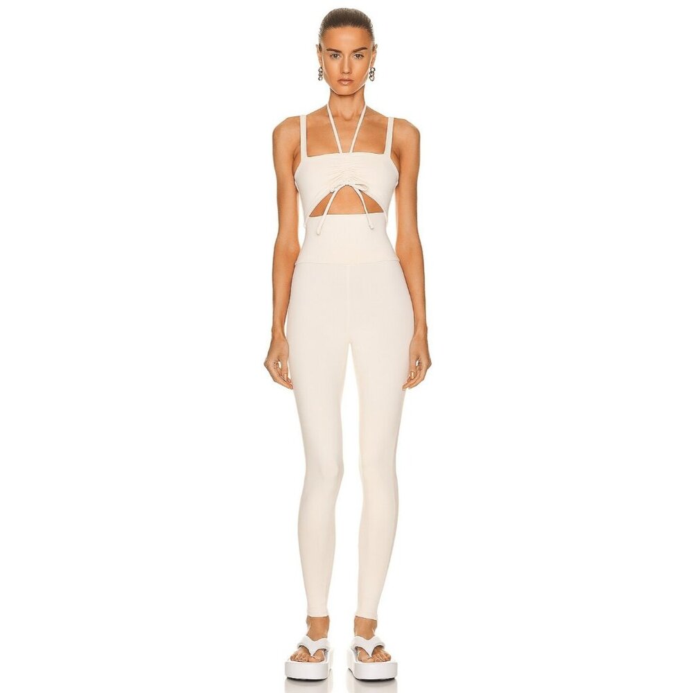 Live The Process Reverie Bodysuit Jumpsuit in Mother of Pearl Pink